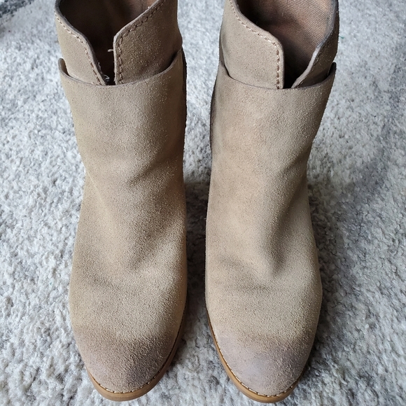 Nine West Distressed Suede Booties - Picture 2 of 8